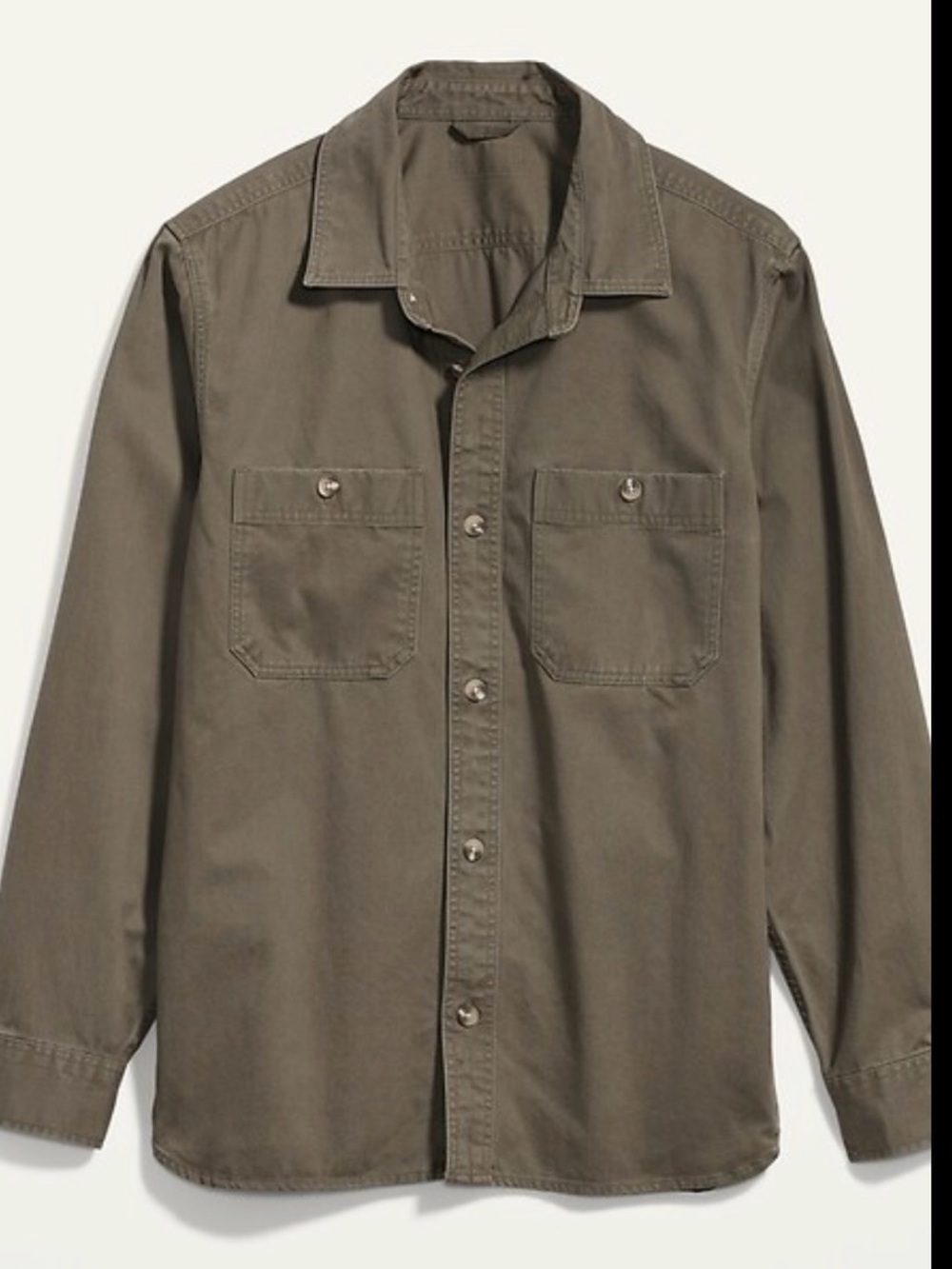 Old Navy Gender Neutral Olive Utility Button-Up Shirt Jacket NWT